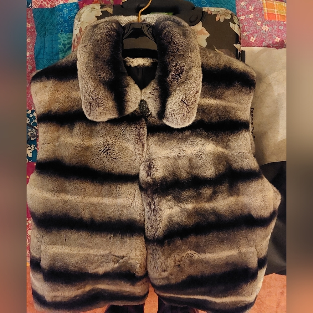 Rabbit fur vest